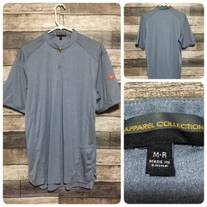 McDonald's Apparel Collection Blue 1/4 Zip Employee Work Shirt Men's Size M